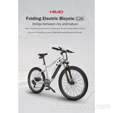 Himo c26 vélo électrique pliant vélo électrique